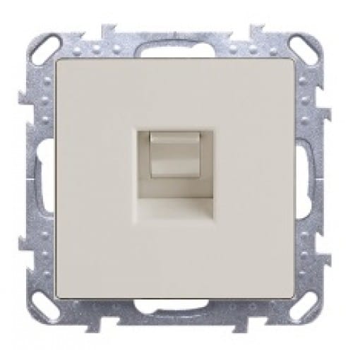 Розетка телефонная RJ-11 В Рамку Одинарная  Слоновая Кость IP20   Универс Werkel, артикул УТ000047802