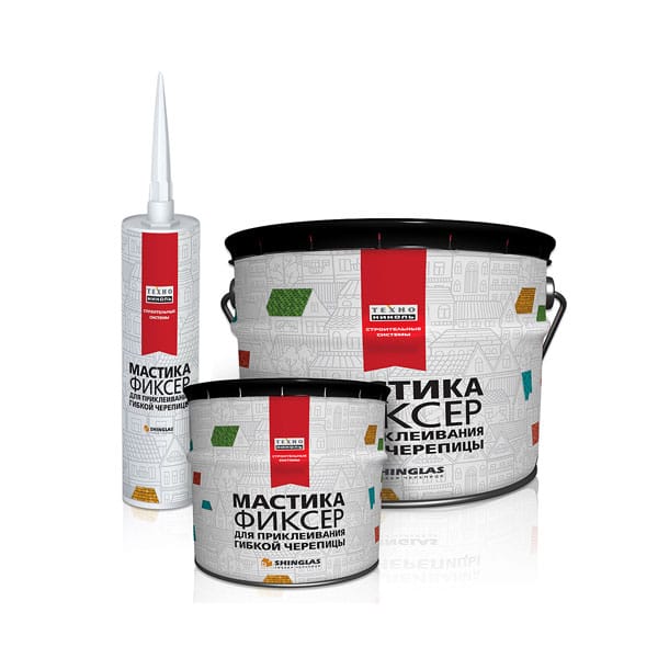 Мастика для гибкой черепицы ТЕХНОНИКОЛЬ № 23 (Фиксер) 310мл, артикул 224513