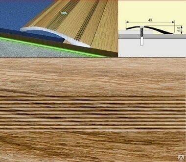 Кант полукруглый 40мм 0,9 дуб камелия, артикул 35986