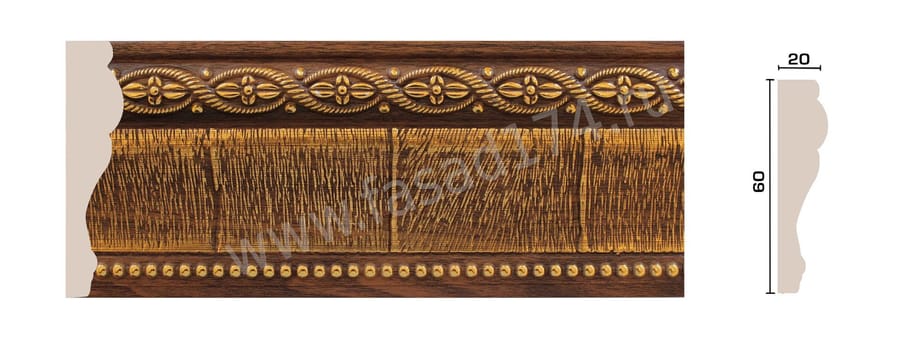 Плинтус потолочный Де-Багет П04 25/50, артикул 117708