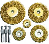 Корщетка д/дрели, набор 5шт (колеса 25,38,50,63,75 мм), артикул 38572*