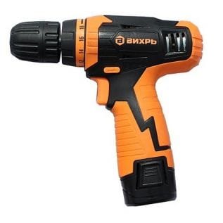 Дрель-шуроповерт аккумуляторная ДА-12Л-2К Вихрь 72/14/7, артикул УТ000070731