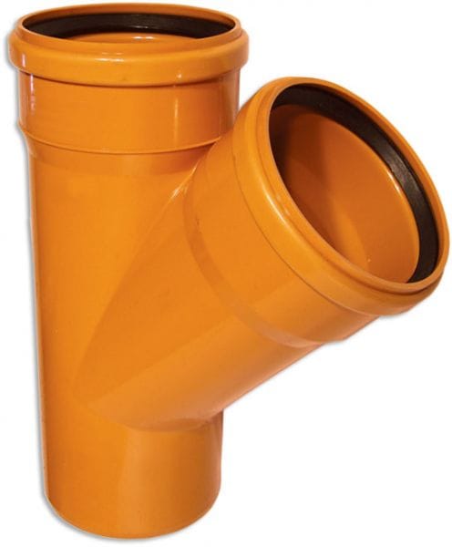 Тройник наружный (рыжый) 160 х 160/45гр., артикул 20337