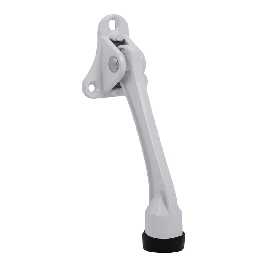 Упор дверной напольный  STOPPER-100 WH белый (козья ножка), артикул 46125