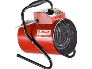 Тепловая пушка ЗУБР, электрич., гладкий нерж. ТЭН, термостат, 3/1,5 кВт, 220В, артикул УТ000073935