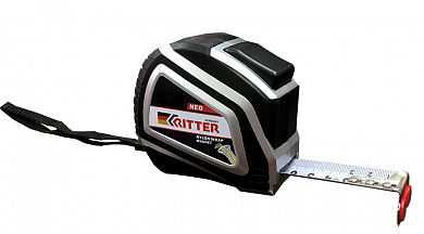 Рулетка Ritter Neo измерительная  8м х 25мм, автостоп, магнит, обёрнутое нейлоном утолщ. полотно,обр, артикул УТ000089008