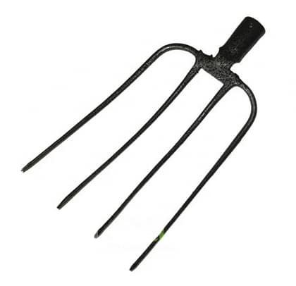 Вилы 4-х рогие навозные Люкс круглый зуб 320*230мм б/ч