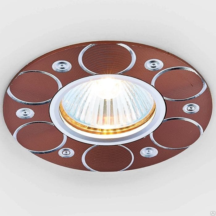 Светильник Ambrella A808 AL/BR алюминий/коричневый MR16, артикул 16581