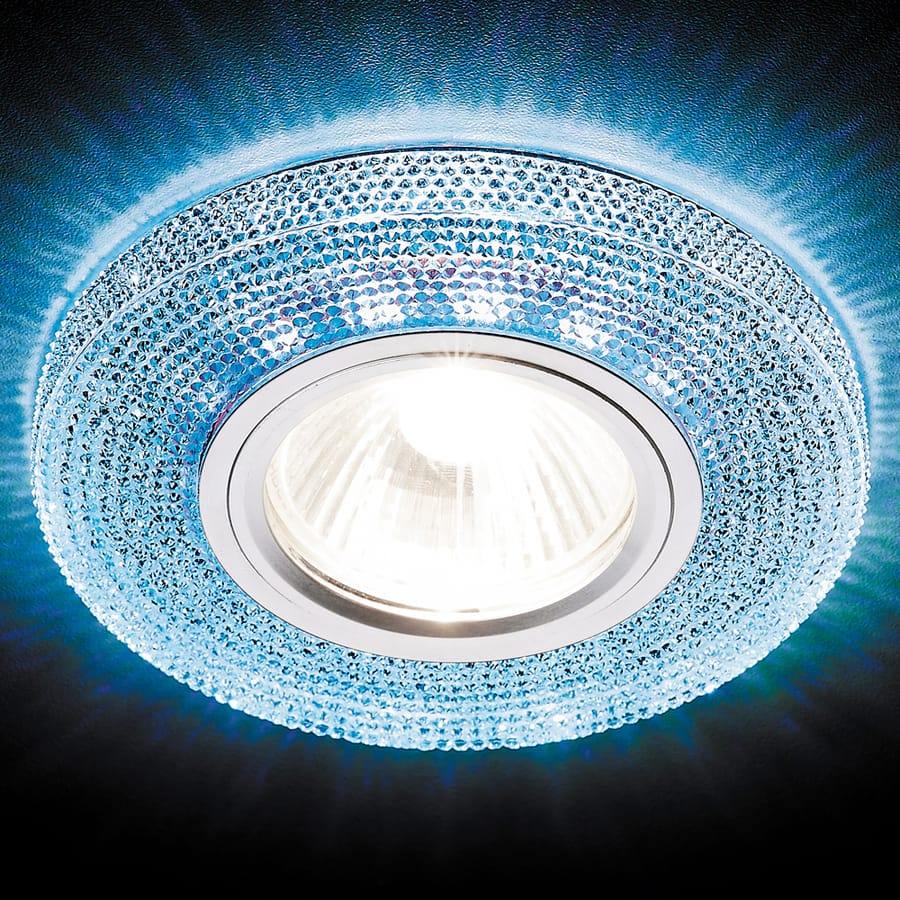 Светильник Ambrella S290 BL хром/cапфир MR16+3W, артикул 17061