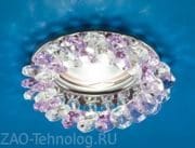 Светильник Venecia 510573 штампованный с огран.стеклом,хром, пурпурное стекло MR16, артикул IT8292L