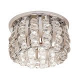 Светильник АКЦЕНТ Crystal 865 хром/прозр/красный встр.кругл  прозр.и красные подвесками   G9, артикул УТ000062924