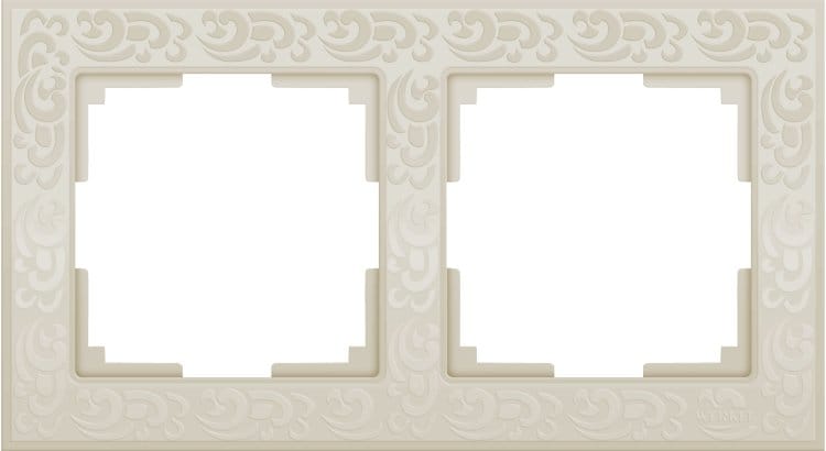 Рамка  2 Поста Универсальная Слоновая Кость    Flock Werkel, артикул УТ000047831