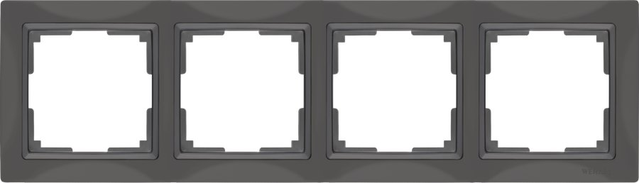 Рамка  4 Поста Универсальная Серо-коричневый Basic    Snabb Werkel, артикул УТ000047891