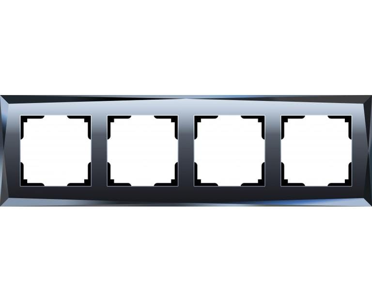 Рамка  4 Поста Универсальная Черный    Diamant Werkel, артикул УТ000047899