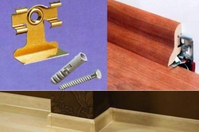 Крепление для пластикового плинтуса( 50шт.), артикул УТ000026727