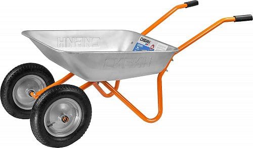 Тачка садовая Сибин 65л, грузоподъемность 90кг, артикул 39908