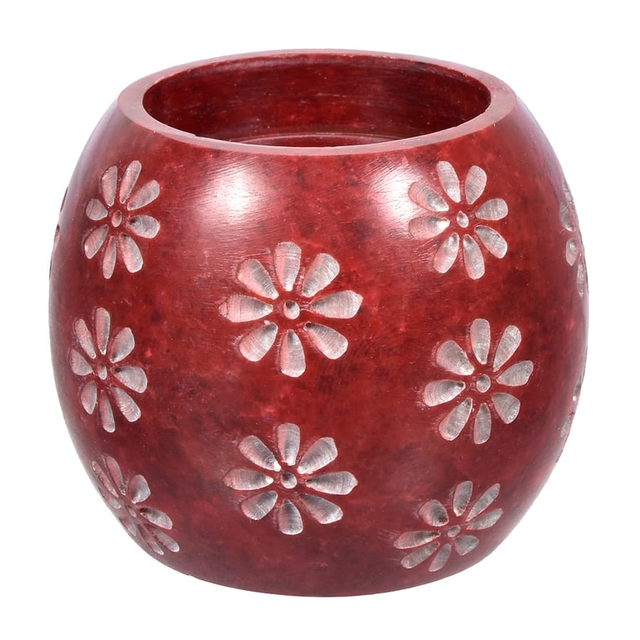 Испаритель и подсвечник, 2 в 1 "Цветы"  из камня для бани и сауны "Банные штучки"/8, артикул УТ000036134