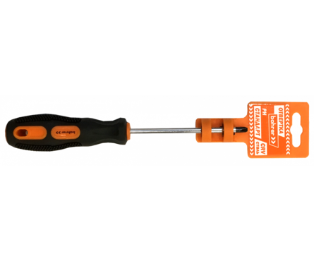 Отвёртка Bohrer Стандарт PH 0х75 мм (сталь CrV) двухкомпонентная ручка, артикул УТ000089043