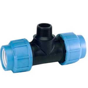 ПЭ Тройник с наруж.резб. 25-1/2-25" ПЭ, артикул 73592