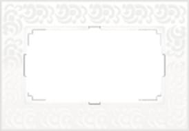 БЕЛЫЙ Рамка  для двойной розетки универсальная Flock Werkel, артикул УТ000047934