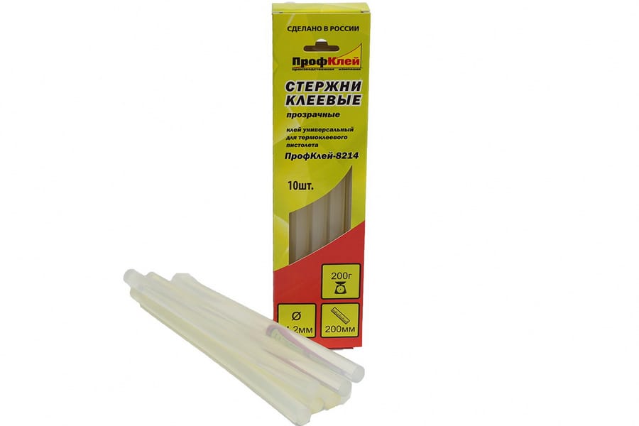 Клеевые стержни для пистолета ПрофКлей 8314 прозр. 11,2*300, 300г (10), артикул 6857