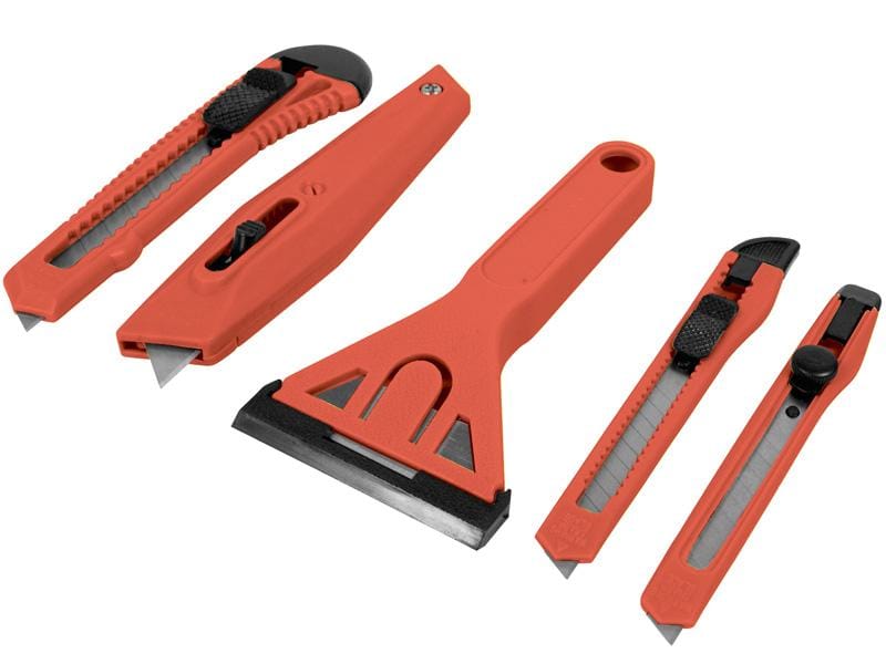 Нож 18мм набор 5 штук + скребки  "USP", артикул 10505*