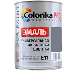 Эмаль акриловая универсальная красная  Colorika Prof  0,9л Е-11, артикул УТ000063351