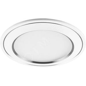 Светильник светодиодный ДВО-7Вт 4000К 560Лм белый/хром, артикул УТ000091905