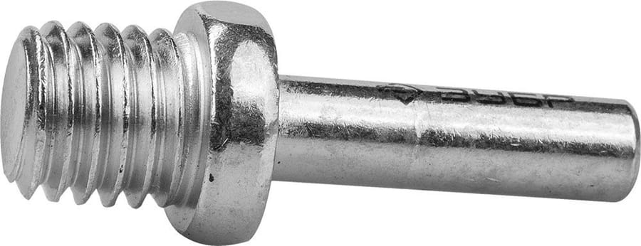 Переходник ЗУБР "МАСТЕР" оцинкованный, "дрель-УШМ" для опорных тарелок, d 8 мм / М14, артикул УТ000069537