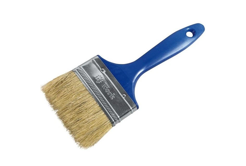 Кисть плоская Bohrer  Стандарт  63 мм /2,5" (натур. щетина 44 x12 мм) деревянная рукоятка (480/12), артикул 81001063
