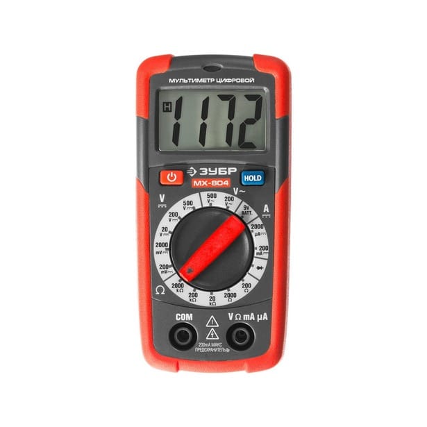 Мультиметр ЗУБР "МАСТЕР" МХ-804 цифровой, артикул УТ000071449