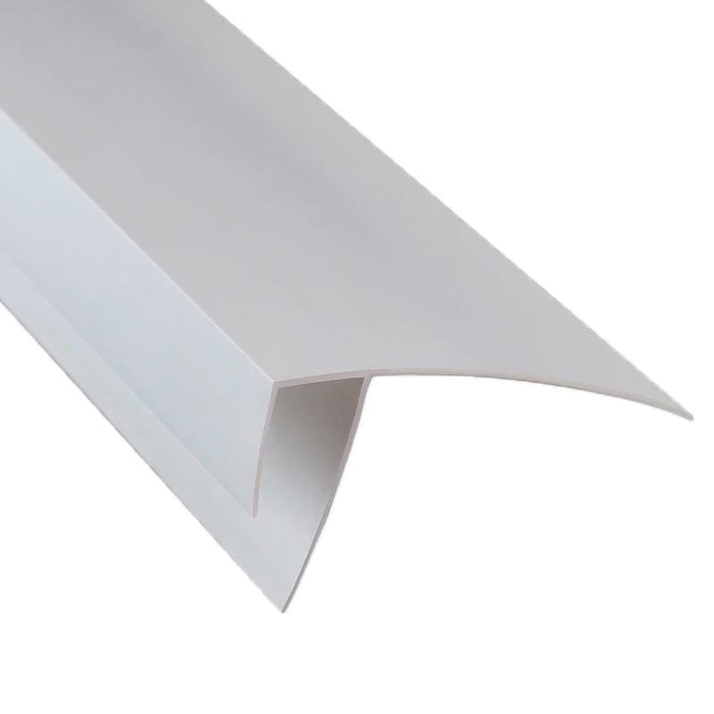 Угол ПВХ F-образный 3м полка 30мм Белый, артикул УТ000020410