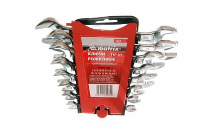 Набор ключей рожковых хромир. 6-22мм (8шт) 73/6/5/4, артикул 73/6/5/4