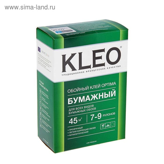 Клей для обоев КЛЕО Оптима Бумажный (160гр), артикул УТ000063694