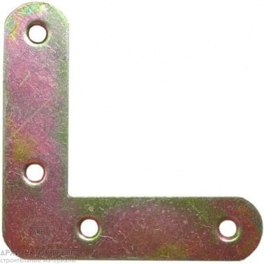 Уголок -пластина желтый 120*120 CB058, артикул 66327*