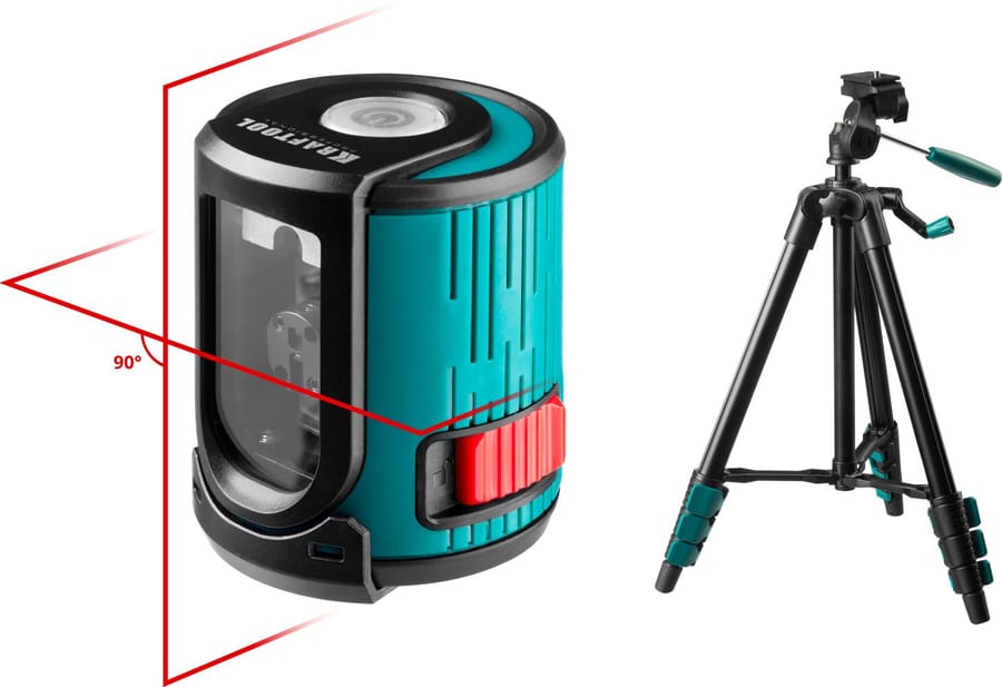 Нивелир лазерный 20м, IP54, точн. +/-0,2мм/м, штатив CL-20#3 KRAFTOOL, артикул УТ000087119