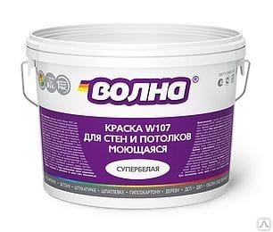Краска ВД "Волна" моющая 3кг W107, артикул УТ000074165