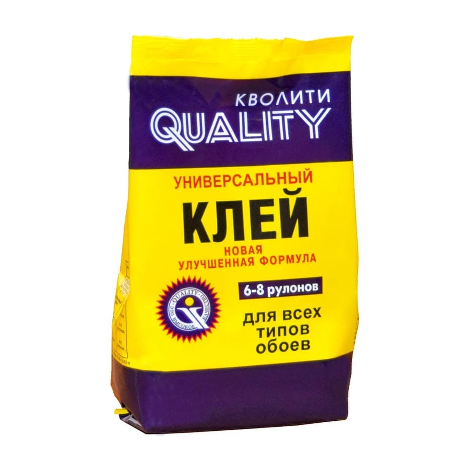 Клей для обоев QUELITY Виниловый 200г (мягк.упак) Москва, артикул 13558