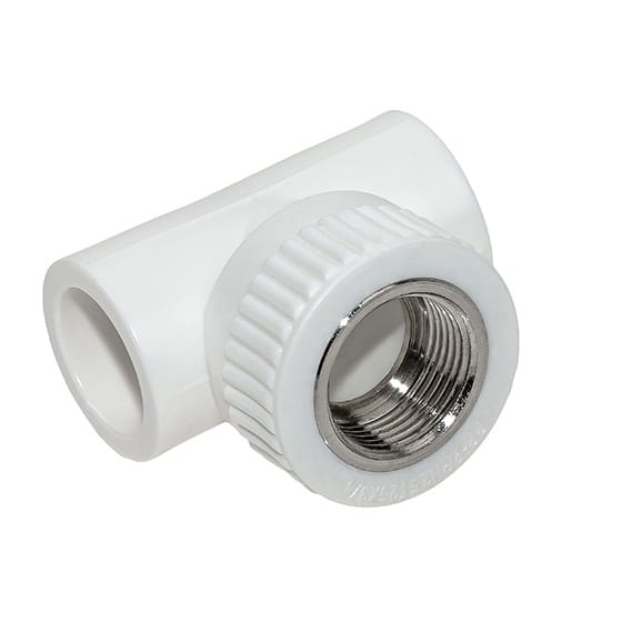 Тройник PPR комб. внутр 32 х 1" серый, артикул УТ000053330