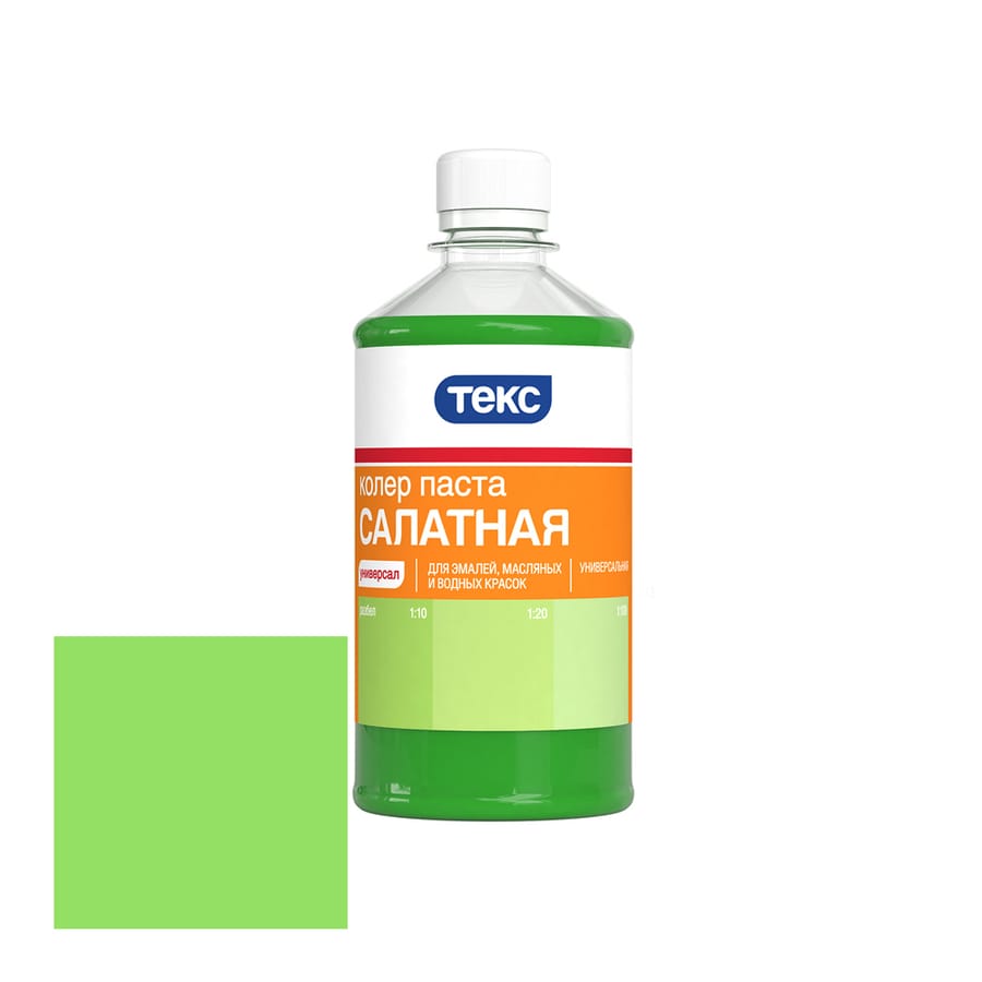 Колер паста универсальная ТЕКС №07 салатная 100мл, артикул 19035/04088