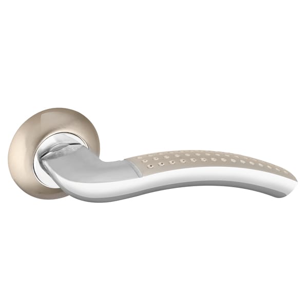 Ручка раздельная R.TL54.LOGICA 140мм SN/CP-3 матовый никель/хром (35749) (PUNTO), артикул 35749