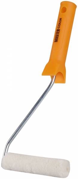 Валик, ядро 15 мм, 100% велюр, ворс 5 мм, ручка 27 см, 100 мм, артикул 30-1114