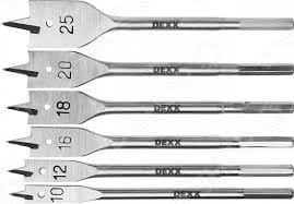 Сверло по дереву перьевое d=20мм,L-152мм, DEXX, шестирганный хвостовик, артикул 2945-20