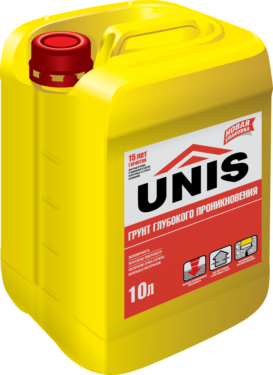 Грунт ЮНИС глубокого проникновения 10л (75), артикул УТ000019535