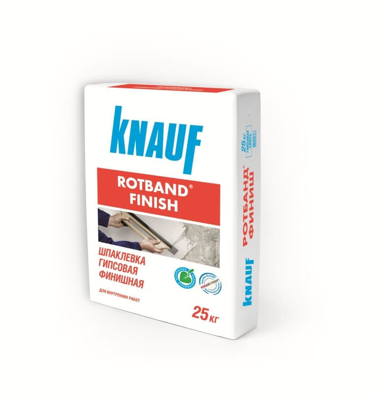 Шпаклевка KNAUF Ротбанд Финиш гипсовая финишная 25кг (45/48/50), артикул 246918 / 631031 / 705152