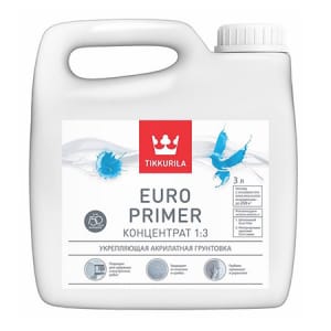 Грунт ТИККУРИЛА Евро праймер КОНЦЕНТРАТ 10л, артикул УТ000092762
