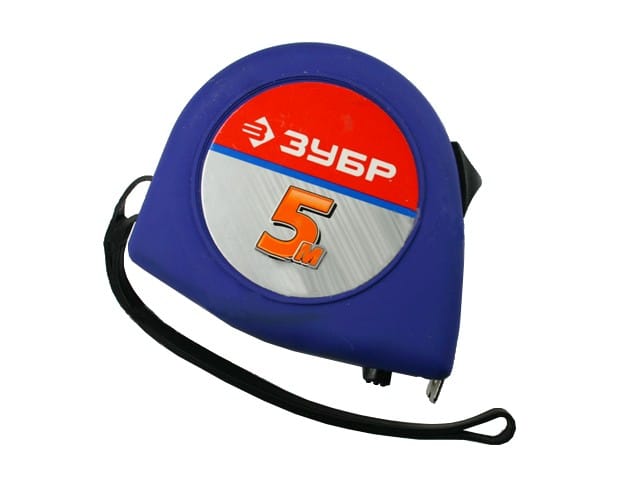 Рулетка  5,0х19мм ЗУБР "СТАНДАРТ", корпус с резиновым напылением, артикул 34016-5