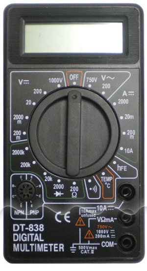 Мультиметр Ресанта DT 838  61/10/513, артикул 61/10/513