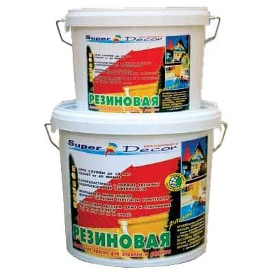 Краска резиновая Super Decor (Белоснежный), 1кг, артикул УТ000029573