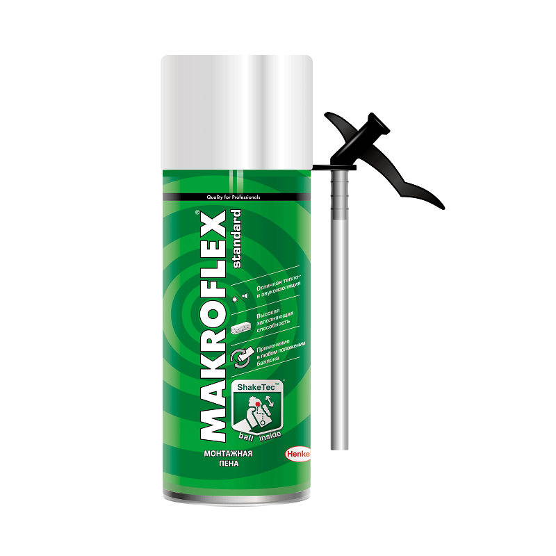 Пена монтажная МАКРОФЛЕКС ShakeTee Стандарт 300 мл, артикул УТ000089798